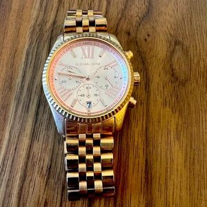 Michael Kors rose gold watch